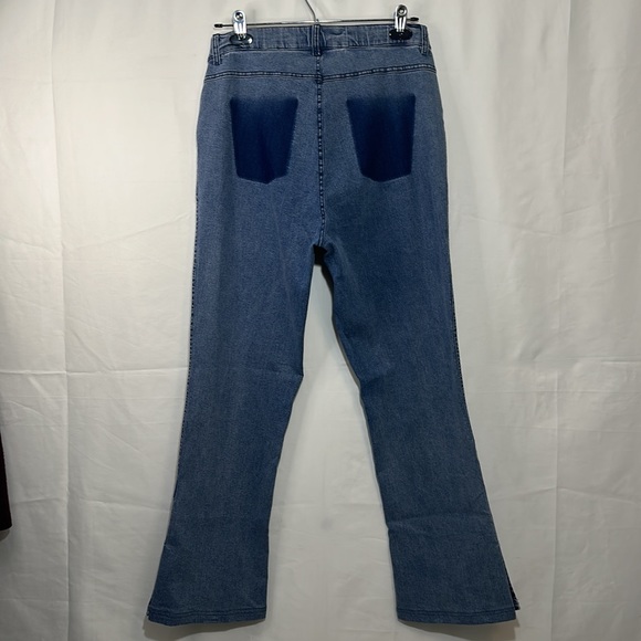 Hue Stretchy Pull On Jeans Size Medium - Picture 2 of 5